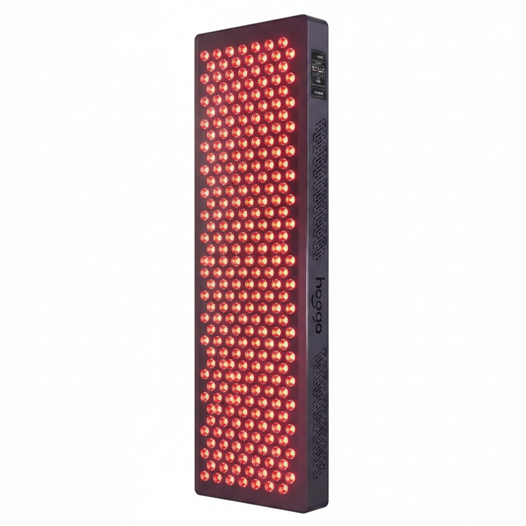 Red Light Therapy Panel Designed for Full Body Treatment, 300 Quad Chip LEDs, 4 Wavelengths, Pulse Mode