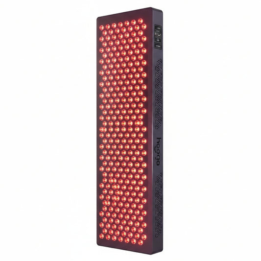 Red Light Therapy Panel Designed for Full Body Treatment, 300 Quad Chip LEDs, 4 Wavelengths, Pulse Mode