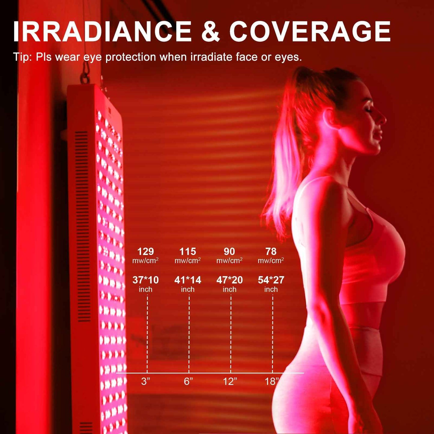 Red Light Therapy Device with Stand - Moving Pro Series Professional Edition